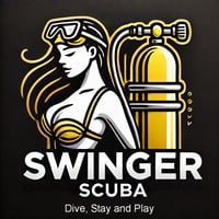 Swinger Scuba Logo  | part of the Hugh and Judy Network.